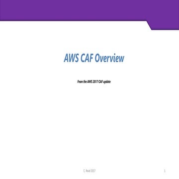 AWS CAF overview 2017