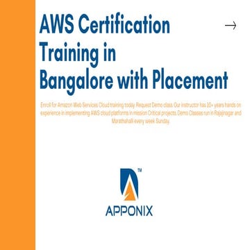 AWS Cloud Computing Course in Coimbatore | PDF