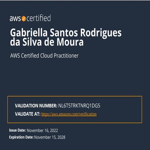 AWS Certified Cloud Practitioner certificate