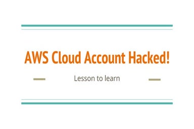 AWS Cloud Account Hacked