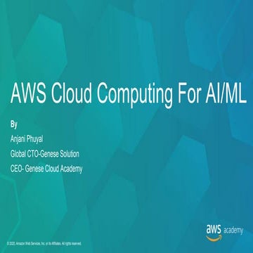 Aws cloud computing conference