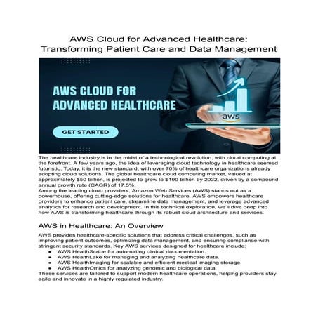 AWS Cloud for Advanced Healthcare_ Transforming Patient Care and Data Managem...