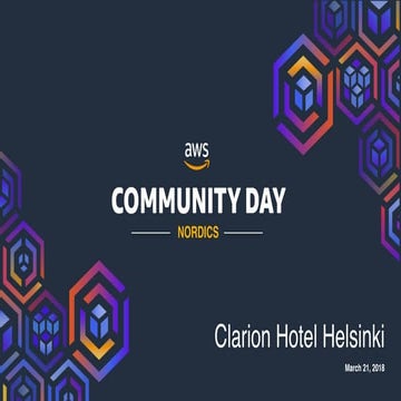 AWS Community Day Nordics 2018 - Alexander Schachtschabel (Dazzle Rocks): Big...