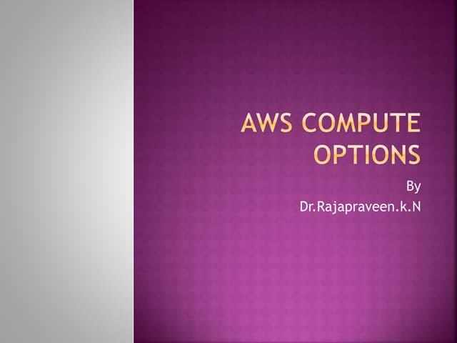 Aws compute options