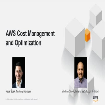 Česko-Slovenský AWS Webinář 07 - Optimalizace nákladů v AWS