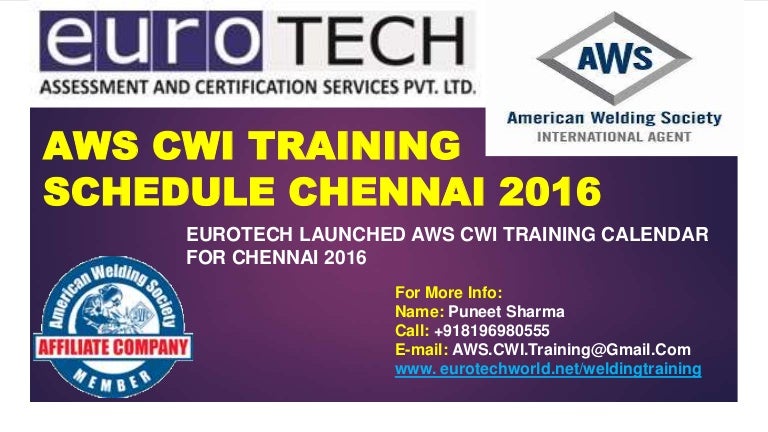 Aws cwi training calendar schedule chennai 2016