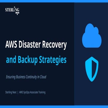 AWS Disaster Recovery & Backup Strategies Guide | PPTX