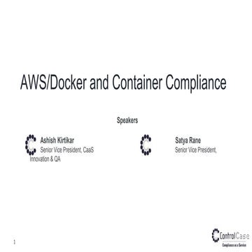 Docker and Container Compliance