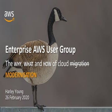 Modernising the Enterprise: An Evening with the AWS Enterprise User Group