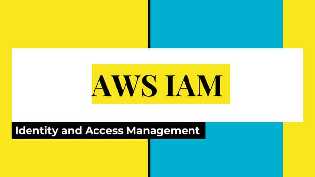 Aws IAM