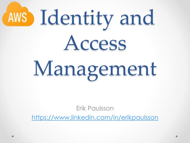 AWS IAM and security