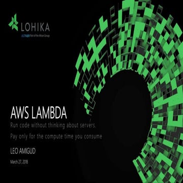 Aws lambda by Leonid Amigud