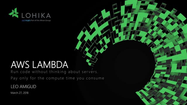 Aws lambda by Leonid Amigud