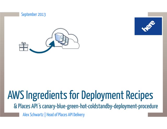 AWS Ingredients for Deployment Patterns & the PBAPI canary-blue/green-hotstan...
