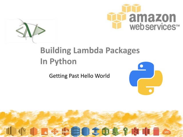 Aws meetup building_lambda