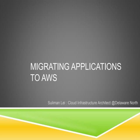 Aws migration strategy