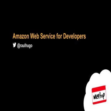 AWS para desarrolladores