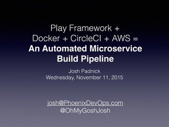 Play Framework + Docker + CircleCI + AWS + EC2 Container Service