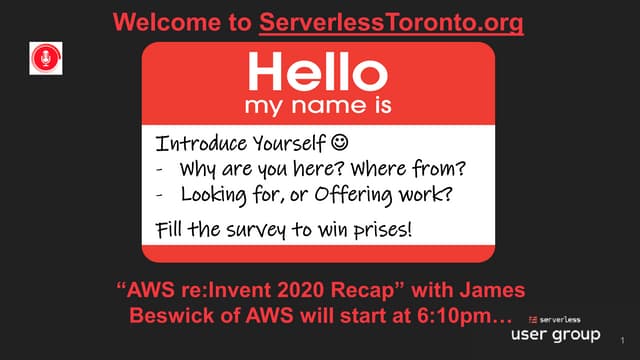 AWS re:Invent 2020 Serverless Recap