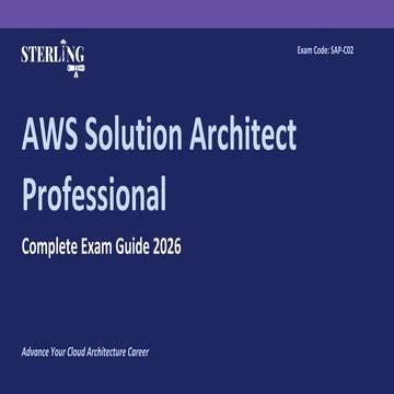 AWS Solution Architect Professional Exam Guide 2026 | SAP-C02 Course | PDF