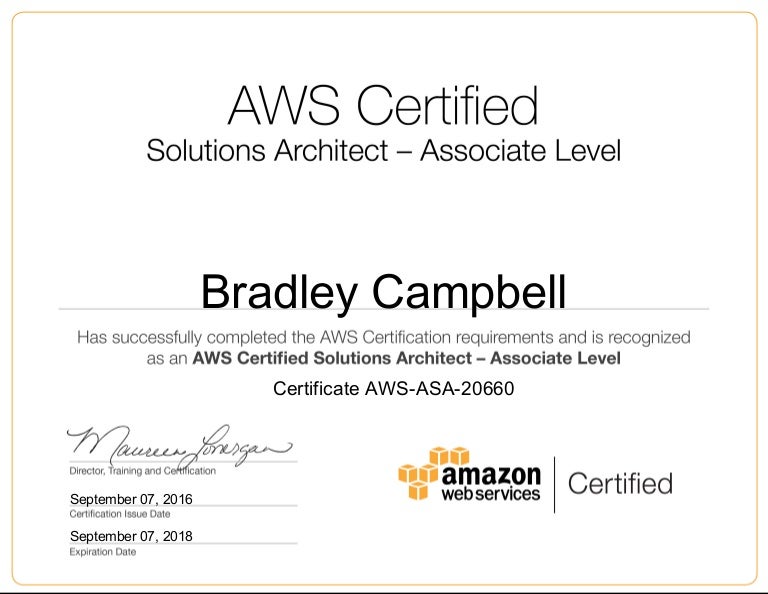 AWS Solutions Architect Associate Certification