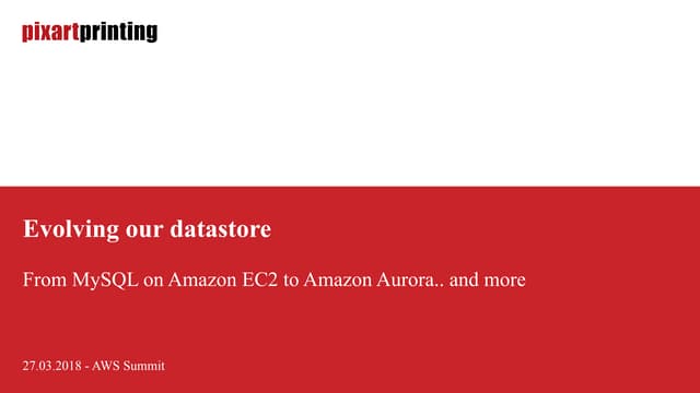 Evolving our Datastore - 2018-03-27