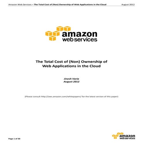 Aws tco web_applications