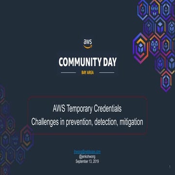 AWS temporary credentials   challenges in prevention detection mitigation