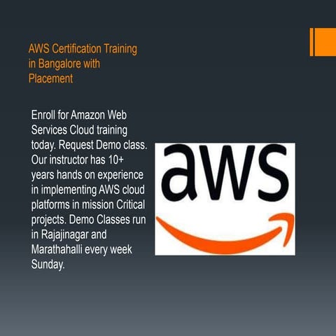Aws training banglore 10
