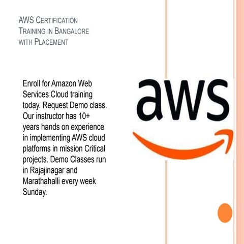 Aws training banglore 12