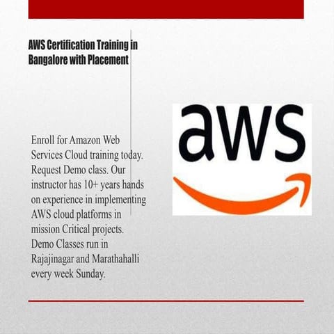 Aws training banglore 14