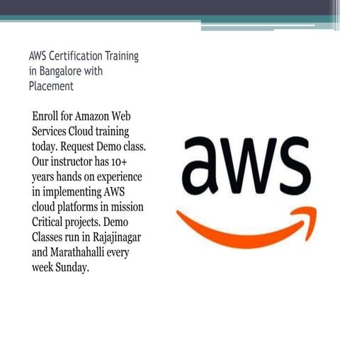 Aws training banglore 3
