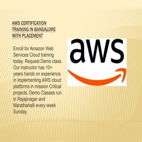 Aws training banglore 4