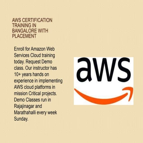 Aws training banglore 7