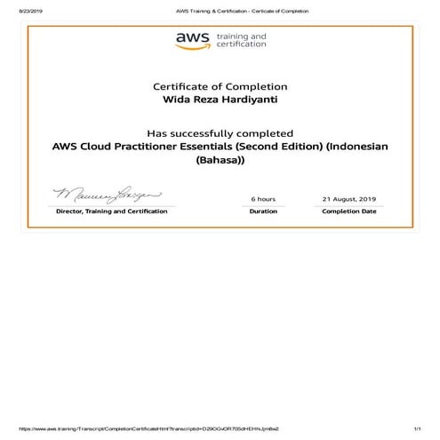 AWS Cloud Practitioner Essentials