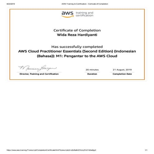 AWS Cloud Practitioner Essentials: M1