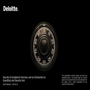 AWS User Group - Security & Compliance