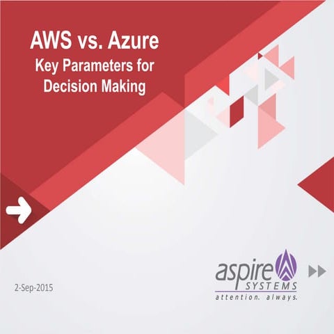 Aws vs. azure   key parameters for decision making