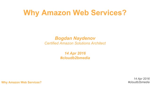 Why amazon Web Services?