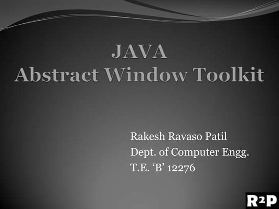 Java awt tutorial javatpoint | PDF