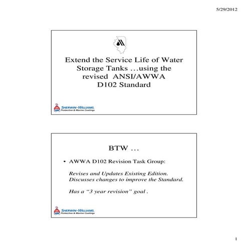 Awwa 102 painting sherwyn williams | PDF