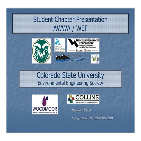 AWWA/WEF Student Chapter Presentation