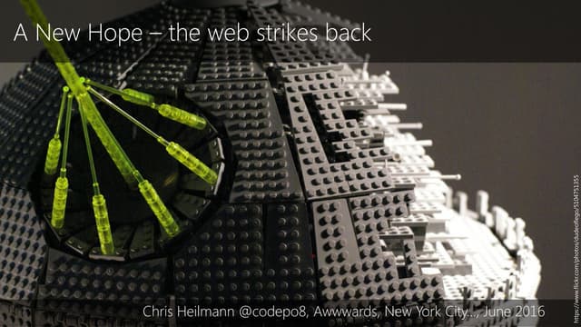 A New Hope – the web strikes back