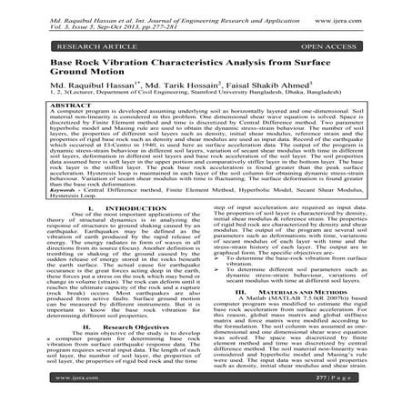 Comprehensive Site Response Analysis for Earthquake Engineering and ...
