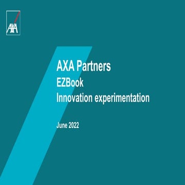 AXA PARTNERS - Insurer Innovation Award 2022 | PPTX