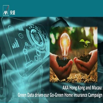 AXA Hong Kong and Macau - Insurer Innovation Award 2022 | PPTX