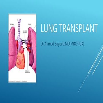 Lun g transplant indications and complications