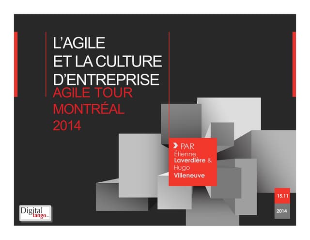 L'Agile et la culture d'entreprise