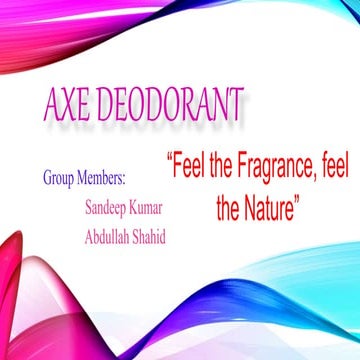 Axe deodorant