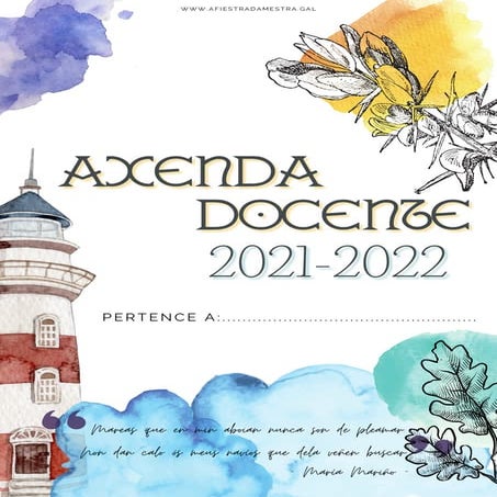 A fiestra da mestra: Axenda docente 2021-2022